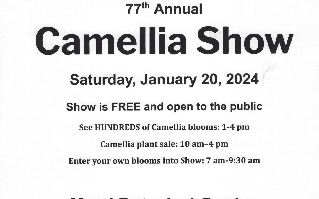 77th Annual Camellia Show – MEAD BOTANICAL GARDENS